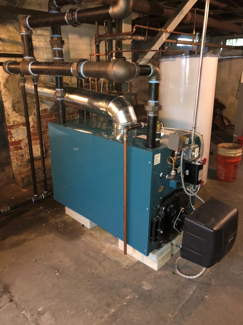 Burnham Oil Fired Steam Boiler Replacement